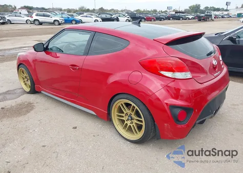 2014 Hyundai Veloster Turbo W/Black z USA, uszkodzony, nr VIN KMHTC6AE4EU211392